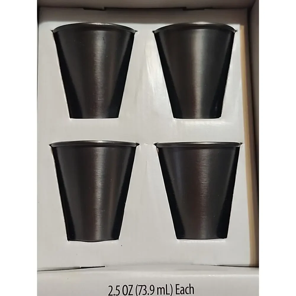 4 Piece - Better Homes & Garden Granville Stainless Steel Shot Glasses